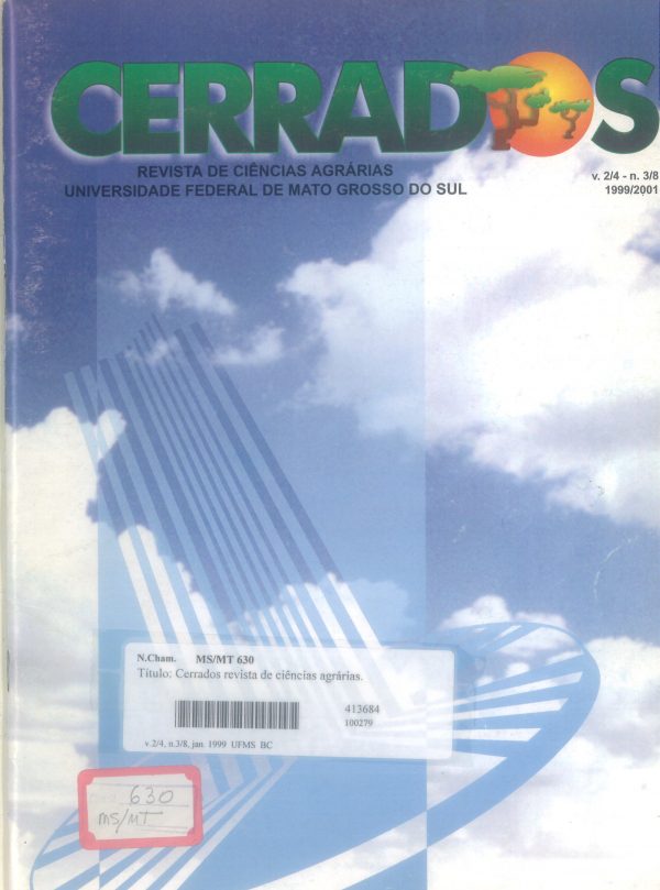 Revista Cerrados de Ciências Agrárias  volume 2/4, número 3/8